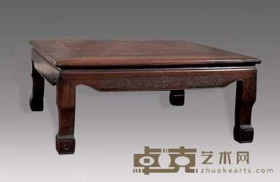 清 红木嵌丝方桌 90×90cm